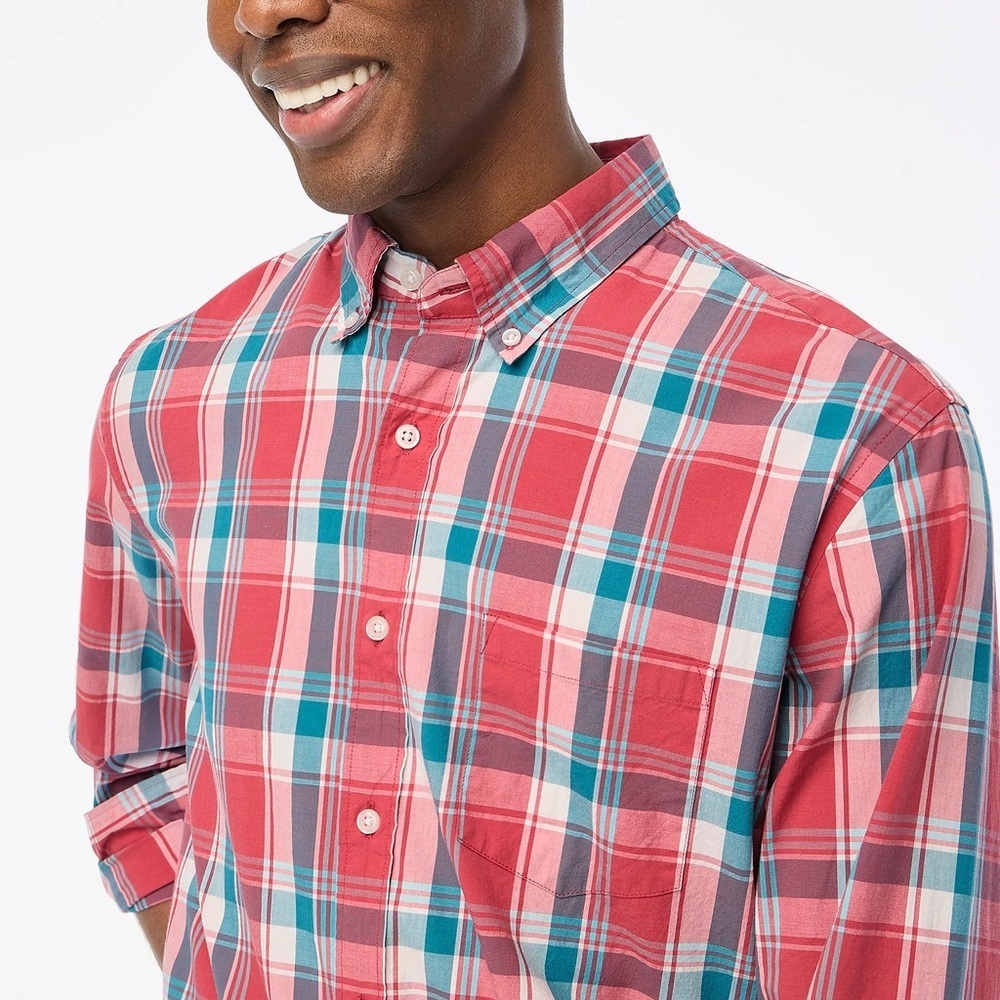 J. Crew Plaid Classic Flex Casual Shirt Size Small - Picture 5 of 5